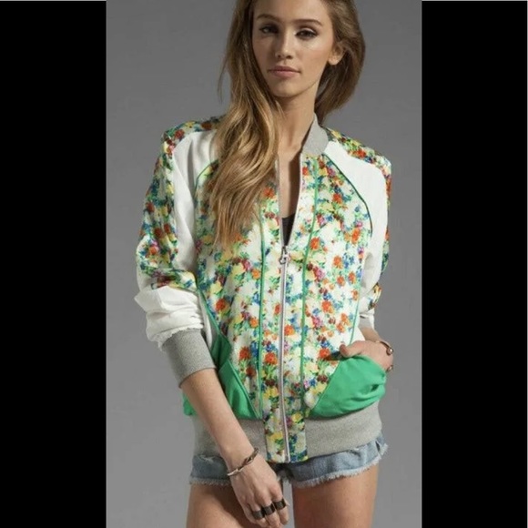 Rebecca Minkoff Jackets & Blazers - Rebecca Minkoff Silk Zip Up Jacket